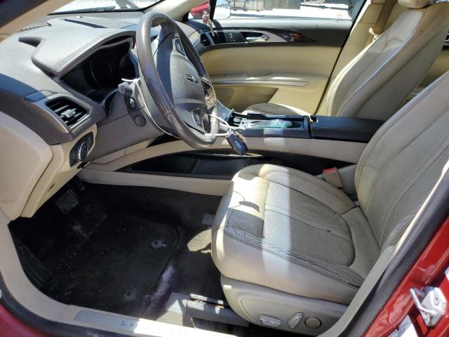3LN6L2G98DR813539 - 2013 LINCOLN MKZ RED photo 7
