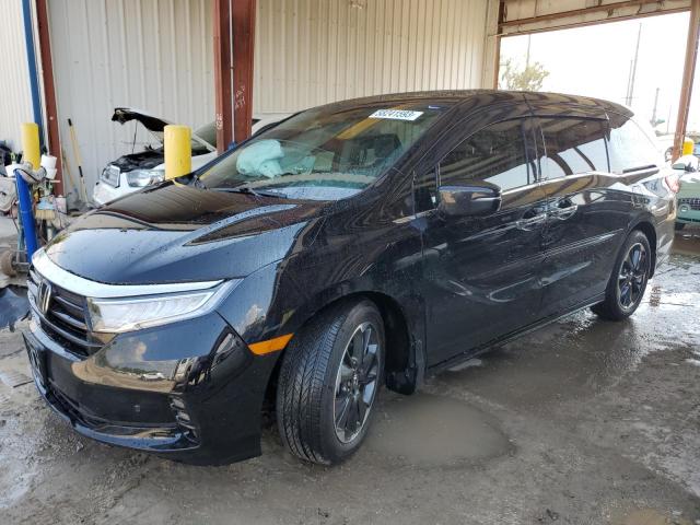 5FNRL6H91PB054312 - 2023 HONDA ODYSSEY ELITE أسود صورة 1