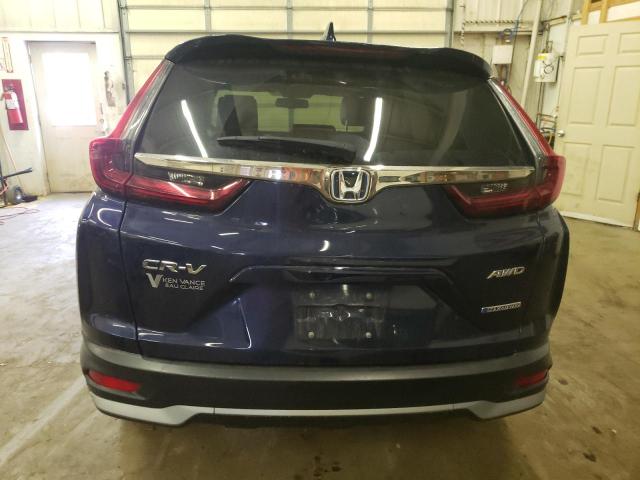 7FART6H83ME014627 - 2021 HONDA CR-V EXL BLUE photo 6