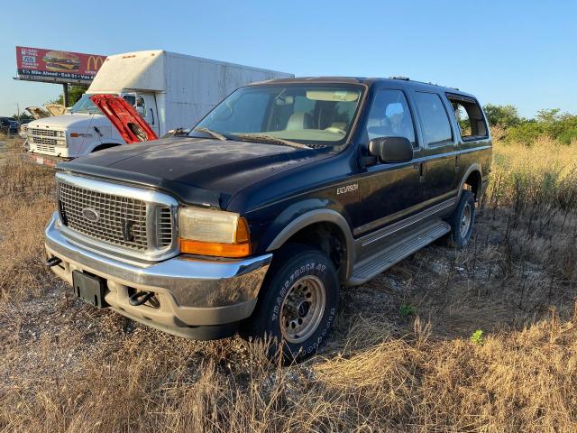 1FMNU43S3YED72909 - 2000 FORD EXCURSION LIMITED BLUE photo 2