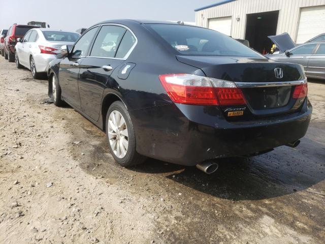 1HGCR3F83EA027584 - 2014 HONDA ACCORD EXL BLACK photo 2