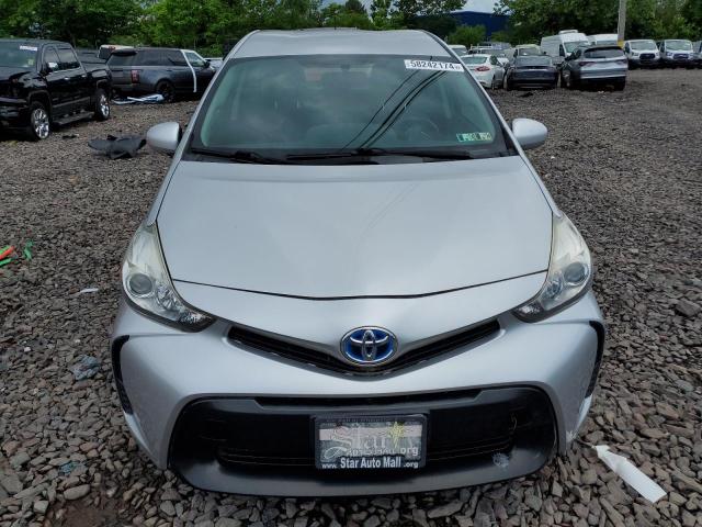 JTDZN3EU1FJ030830 - 2015 TOYOTA PRIUS V SILVER photo 5