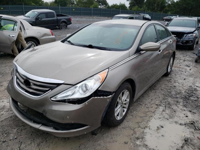 5NPEB4AC0EH918986 - 2014 HYUNDAI SONATA GLS SILVER photo 2