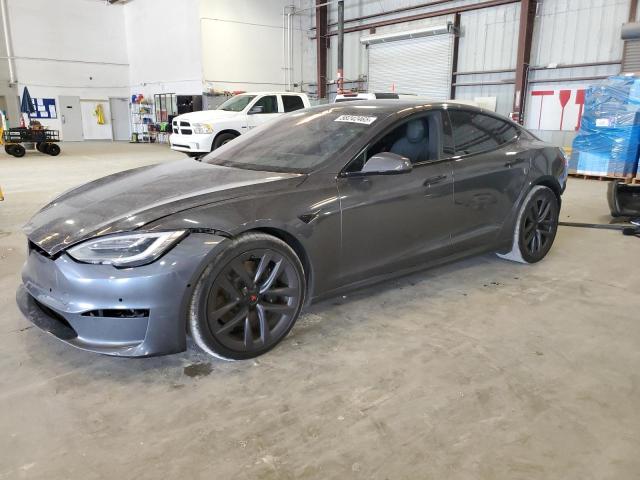 5YJSA1E51MF429302 - 2021 TESLA MODEL S 蓝色 照片 1