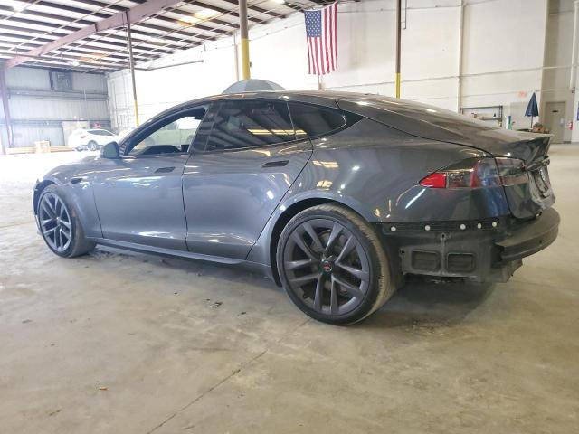 5YJSA1E51MF429302 - 2021 TESLA MODEL S 蓝色 照片 2