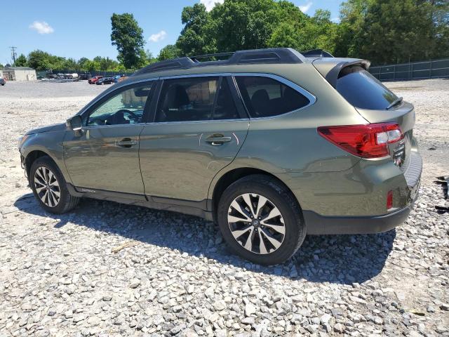 4S4BSANC7H3223265 - 2017 SUBARU OUTBACK 2.5I LIMITED GREEN photo 2