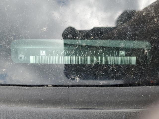 2G2WP552X71173010 - 2007 PONTIAC GRAND PRIX 灰色 照片 12