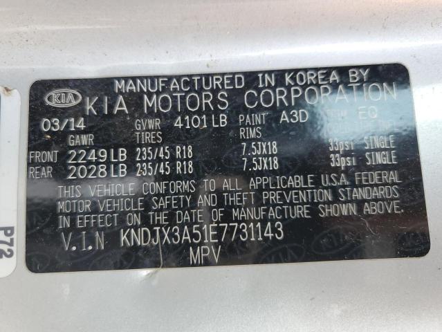 KNDJX3A51E7731143 - 2014 KIA SOUL ! SILVER photo 12