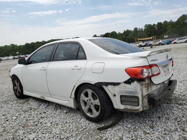 2T1BU4EE7BC555397 - 2011 TOYOTA COROLLA BASE WHITE photo 2