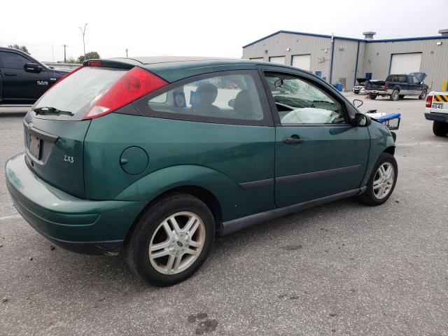 3FAFP3138YR240446 - 2000 FORD FOCUS ZX3 GREEN photo 3