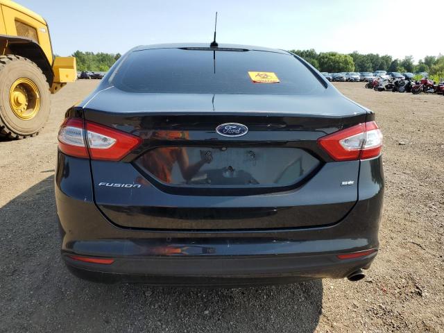 3FA6P0H72FR111333 - 2015 FORD FUSION SE BLACK photo 6