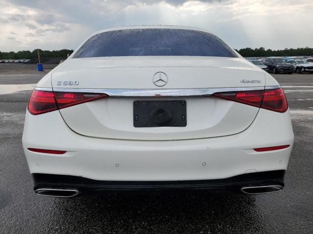 W1K6G7GBXNA110910 - 2022 MERCEDES-BENZ S 580 4MATIC WHITE photo 6