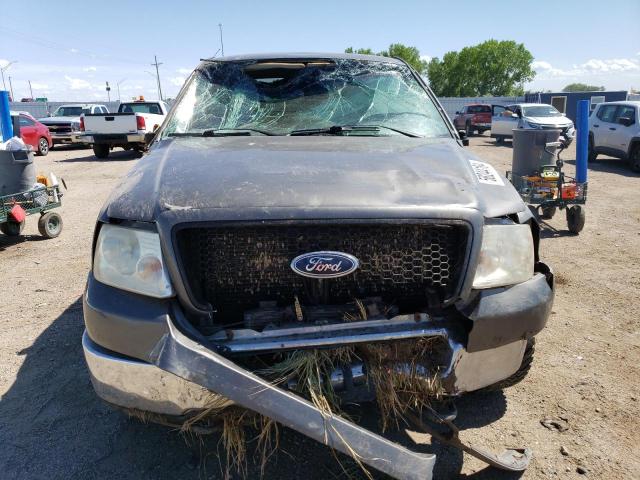 1FTPW14575FA25264 - 2005 FORD F150 SUPERCREW GRAY photo 5