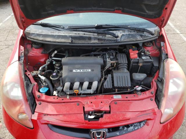 JHMGD38637S048618 - 2007 HONDA FIT S 红色 照片 11