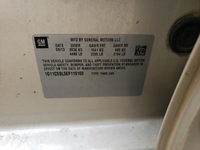 1G11C5SL5EF118168 - 2014 CHEVROLET MALIBU 1LT 米色 照片 12