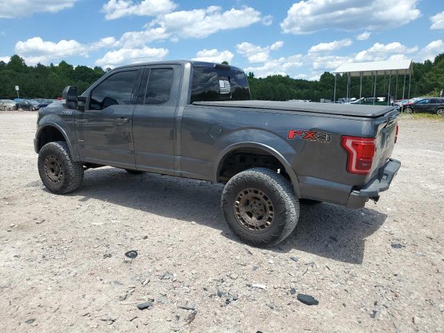 1FTFX1EG8FFB11841 - 2015 FORD F150 SUPER CAB GRAY photo 2