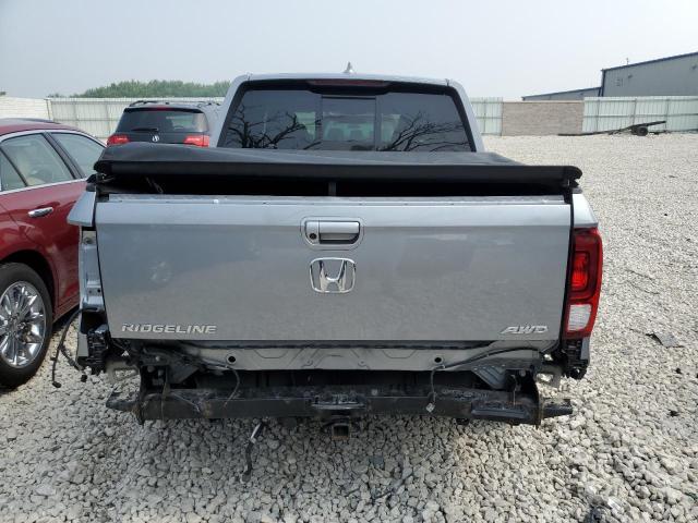 5FPYK3F54KB003254 - 2019 HONDA RIDGELINE RTL SILVER photo 6