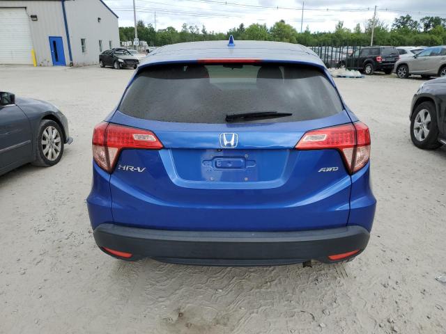 3CZRU6H52JM728619 - 2018 HONDA HR-V EX BLUE photo 6