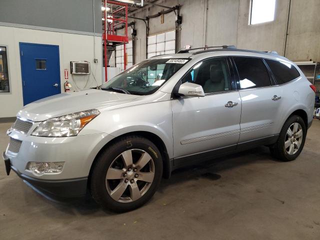 1GNKVLED9CJ105214 - 2012 CHEVROLET TRAVERSE LTZ SILVER photo 1