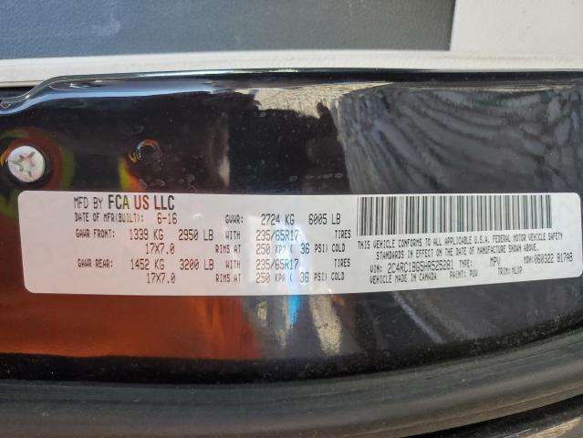 2C4RC1BG5HR525281 - 2017 CHRYSLER PACIFICA TOURING L PURPLE photo 13