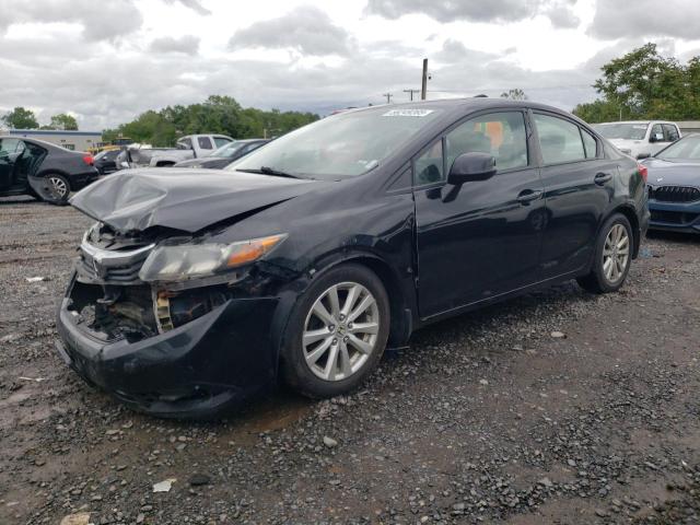 19XFB2F96CE319811 - 2012 HONDA CIVIC EXL BLACK photo 1