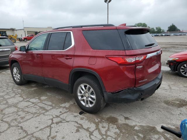 1GNERGKW2MJ164282 - 2021 CHEVROLET TRAVERSE LT RED photo 2