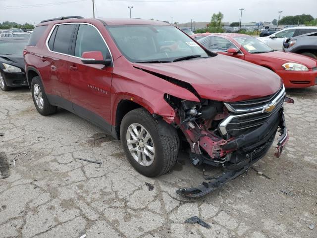 1GNERGKW2MJ164282 - 2021 CHEVROLET TRAVERSE LT RED photo 4