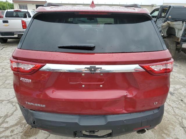 1GNERGKW2MJ164282 - 2021 CHEVROLET TRAVERSE LT RED photo 6