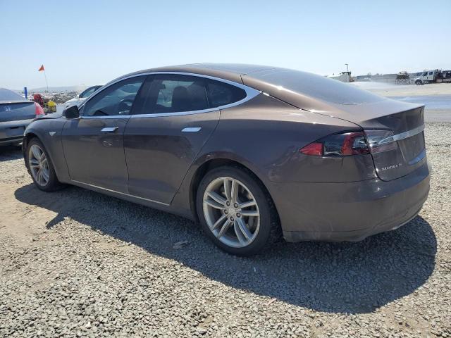 5YJSA1H10EFP43131 - 2014 TESLA MODEL S BROWN photo 2