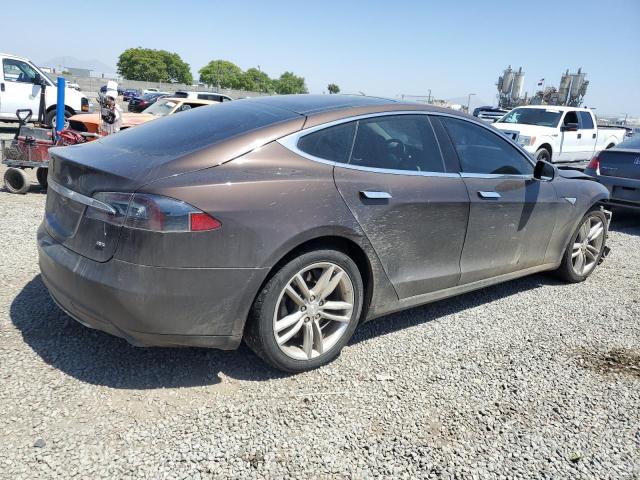 5YJSA1H10EFP43131 - 2014 TESLA MODEL S BROWN photo 3