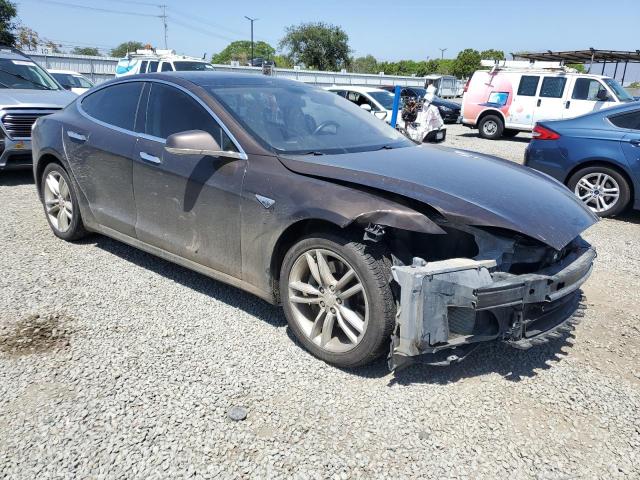 5YJSA1H10EFP43131 - 2014 TESLA MODEL S BROWN photo 4