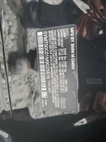 5YMTS0C01M9G25876 - 2021 BMW X3 M COMPETITION შავი ფოტო 14