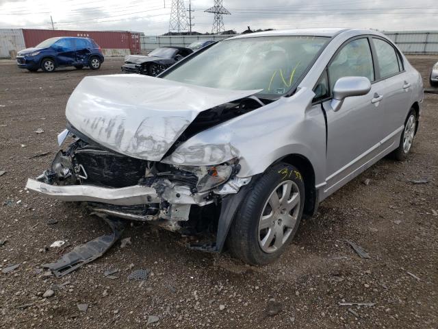 19XFA1F58AE086635 - 2010 HONDA CIVIC LX SILVER photo 2