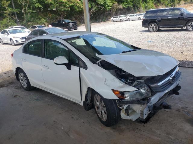 19XFB2F55CE092544 - 2012 HONDA CIVIC LX WHITE photo 4