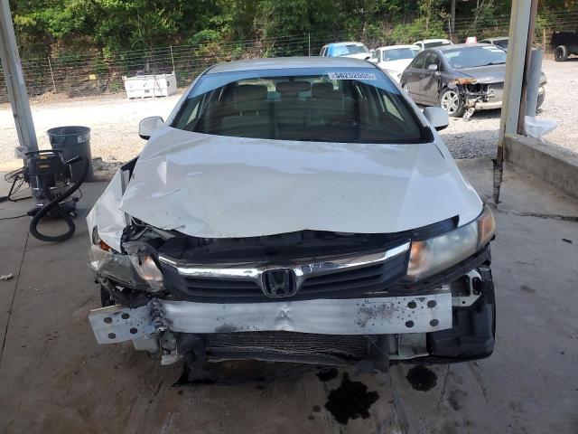 19XFB2F55CE092544 - 2012 HONDA CIVIC LX WHITE photo 5