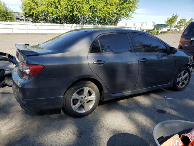 2T1BU4EE2DC974275 - 2013 TOYOTA COROLLA BASE GRAY photo 3