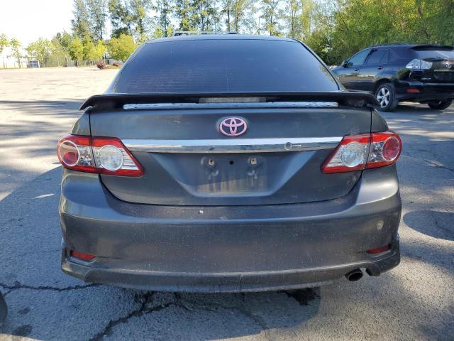 2T1BU4EE2DC974275 - 2013 TOYOTA COROLLA BASE GRAY photo 6