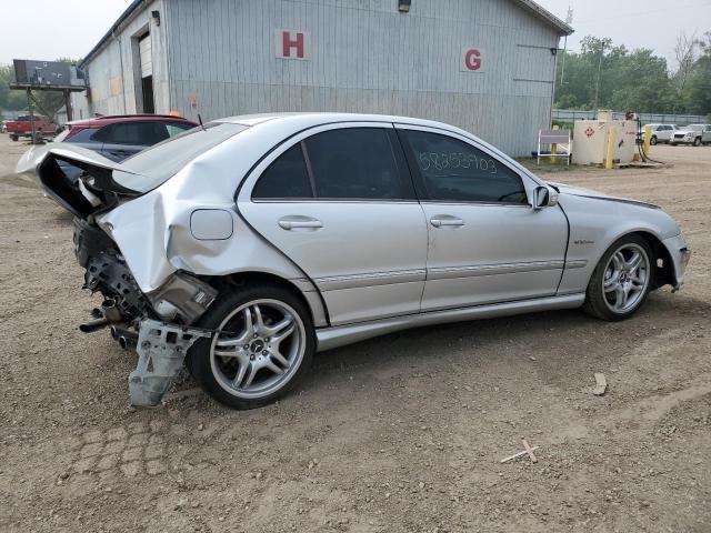 WDBRF76J75F687656 - 2005 MERCEDES-BENZ C 55 AMG SILVER photo 3