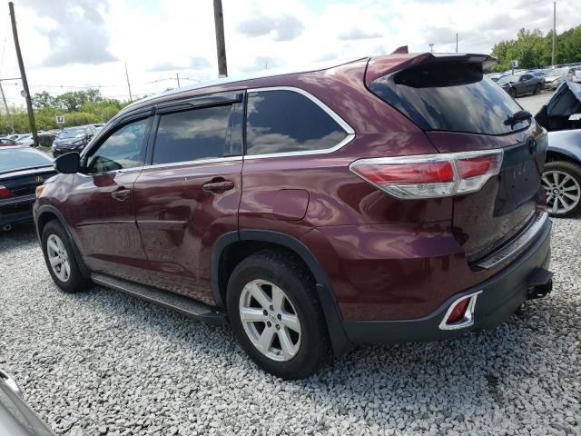 5TDJKRFH5FS218702 - 2015 TOYOTA HIGHLANDER XLE Kastanienbraun Foto 2