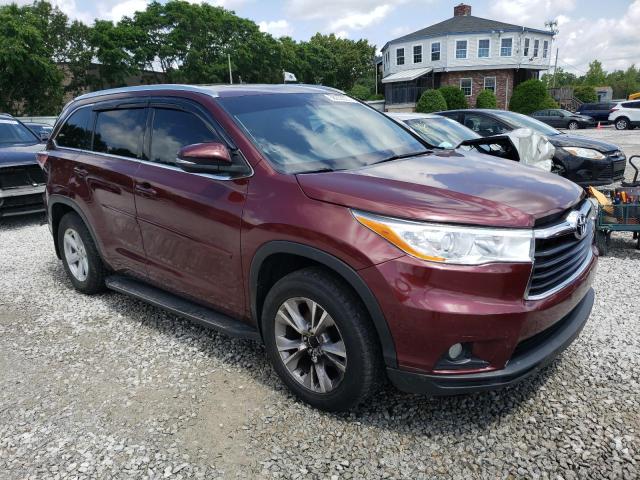 5TDJKRFH5FS218702 - 2015 TOYOTA HIGHLANDER XLE Kastanienbraun Foto 4