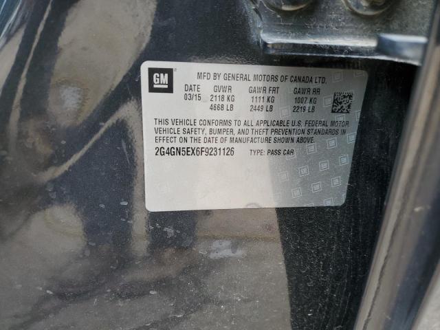 2G4GN5EX6F9231126 - 2015 BUICK REGAL PREMIUM 蓝色 照片 12