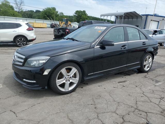 WDDGF8BB7BR187154 - 2011 MERCEDES-BENZ C 300 4MATIC BLACK photo 1