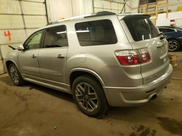 1GKKVTED7CJ399581 - 2012 GMC ACADIA DENALI SILVER photo 2