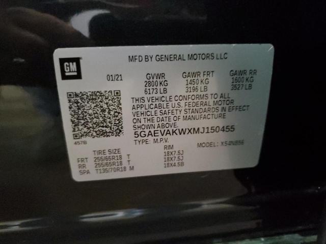 5GAEVAKWXMJ150455 - 2021 BUICK ENCLAVE ESSENCE CHARCOAL photo 14