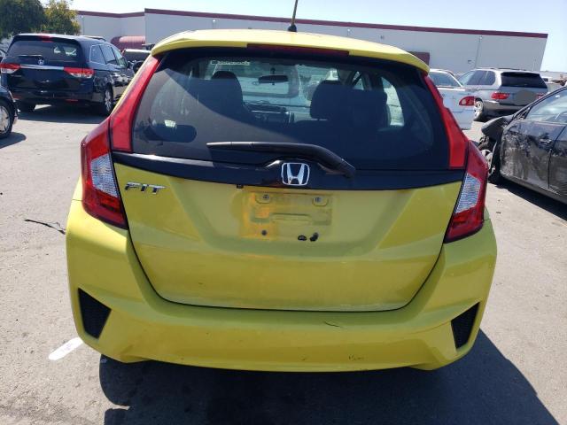 3HGGK5H51FM724308 - 2015 HONDA FIT LX YELLOW photo 6