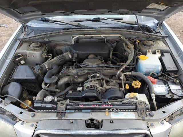 JF1SG63635H741829 - 2005 SUBARU FORESTER 2.5X ვერცხლისფერი ფოტო 11