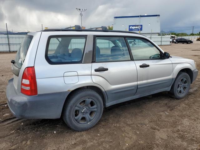 JF1SG63635H741829 - 2005 SUBARU FORESTER 2.5X ვერცხლისფერი ფოტო 3