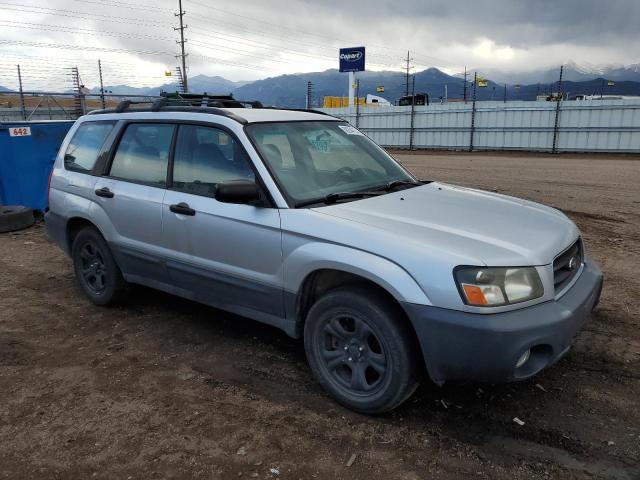 JF1SG63635H741829 - 2005 SUBARU FORESTER 2.5X ვერცხლისფერი ფოტო 4