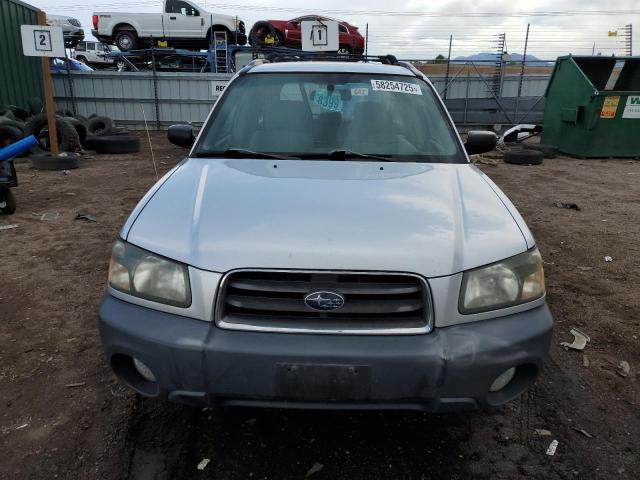JF1SG63635H741829 - 2005 SUBARU FORESTER 2.5X ვერცხლისფერი ფოტო 5