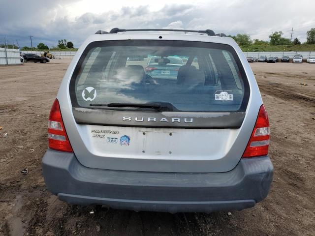 JF1SG63635H741829 - 2005 SUBARU FORESTER 2.5X ვერცხლისფერი ფოტო 6